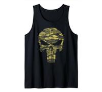 Marvel The Punisher Camo Skull Symbol Camiseta sin Mangas