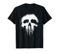 Marvel The Punisher Scary Grungy Skull Logo Camiseta