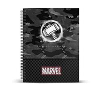 Marvel THOR - Hammer-Cuaderno Papel Cuadriculado DIN A4