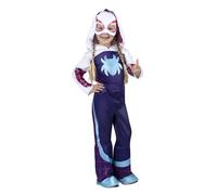 MARVEL Toddler Ghost Spider Costume, Girls Spider-Man and His Amazing Friends Gwen Stacy Kids Costume 3T/4T