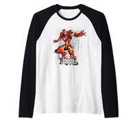 Marvel Tokon: Fighting Souls Iron Man Game Art Camiseta Manga Raglan