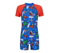 Marvel Traje de baño para niños de los Vengadores - Hulk, Iron Man, Capitán América & Thor - 5-6 Años: 116cm