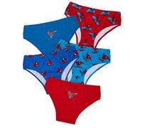 Marvel Transpirables Calzoncillos de 100% Algodón para Niño, Ropa Interior (Azul/Rojo, 5-6 Años)