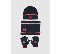 MARVEL, Tripack Gorro, Guantes Y Braga De Cuello Infantil Con Logo De Spider-man, Niño, Rojo/Azul, Talla: 54