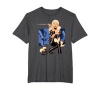 Marvel Universe Black Cat Cover Camiseta, Hombre Tallas Grandes, Jaspeado Oscuro, 3X Alto