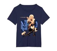 Marvel Universe Black Cat Cover Camiseta, Mujer Tallas Grandes, Azul Marino, 3XL Grande
