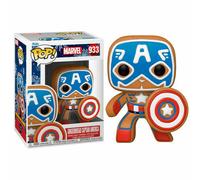 Marvel Vacaciones Jengibre Capitán América 3.75 Pop Vinyl Figura 933 Funko Xmas