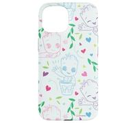 Marvel Valentine’s Day Spring Garden Baby Groot Hearts Carcasa para iPhone 15