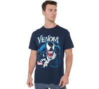 Marvel Venom Antihero Unisex T Shirt, Navy, XXX-Large