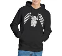 Marvel Venom Emblem Unisex Hoodie, Black, Medium