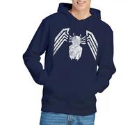 Marvel Venom Emblem Unisex Hoodie, Navy, Small