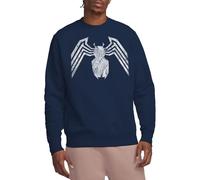 Marvel Venom Emblem Unisex Sweatshirt, Navy, Small