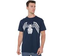Marvel Venom Emblem Unisex T Shirt, Navy, X-Large