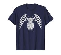 Marvel Venom Emblem White Camiseta, Hombre, Azul Marino, S