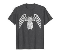 Marvel Venom Emblem White Camiseta, Hombre, Jaspeado Oscuro, XXL