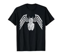 Marvel Venom Emblem White Camiseta, Hombre, Negro, 4XL