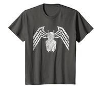 Marvel Venom Emblem White Camiseta, Niños, Asfalto, 4 años