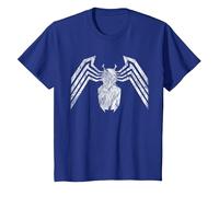 Marvel Venom Emblem White Camiseta, Niños, Azul Real, 4 años