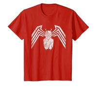 Marvel Venom Emblem White Camiseta, Niños, Rojo, 4 años