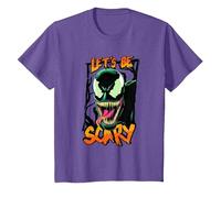 Marvel Venom Halloween Camiseta, Niños, Morado Jaspeado, 2 años