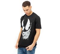 MARVEL Venom Saliva Camiseta, Negro, L para Hombre
