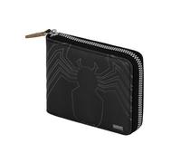 Marvel Venom Spider-Wallet Man Zipper, Negro, 12 x 10 cm