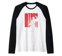 Marvel VisionQuest Ultron Large Pixelated Text & Silhouette Camiseta Manga Raglan