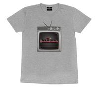 Marvel WandaVision - Camiseta de Manga Corta para Mujer, diseño con Logotipo de la televisión de WandaVision