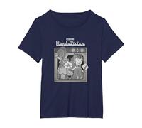 Marvel WandaVision Retro Cartoon TV Logo Camiseta, Mujer Tallas Grandes, Azul Marino, 4XL Grande