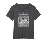Marvel WandaVision Retro Cartoon TV Logo Camiseta, Mujer Tallas Grandes, Jaspeado Oscuro, 4XL Grande