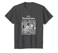 Marvel WandaVision Retro Cartoon TV Logo Camiseta, Niños, Jaspeado Oscuro, 2 años