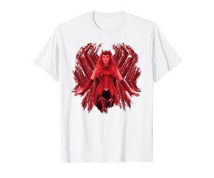 Marvel WandaVision Wanda Maximoff is The Scarlet Witch Camiseta, Hombre, Blanco, S