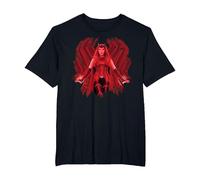 Marvel WandaVision Wanda Maximoff is The Scarlet Witch Camiseta, Hombre Tallas Grandes, Negro, 5X Alto