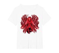Marvel WandaVision Wanda Maximoff is The Scarlet Witch Camiseta, Mujer Tallas Grandes, Blanco, 3XL Grande