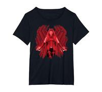 Marvel WandaVision Wanda Maximoff is The Scarlet Witch Camiseta, Mujer Tallas Grandes, Negro, 3XL Grande