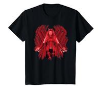 Marvel WandaVision Wanda Maximoff is The Scarlet Witch Camiseta, Niños, Negro, 12 años