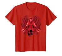 Marvel WandaVision Wanda Maximoff is The Scarlet Witch Camiseta, Niños, Rojo, 12 años
