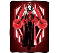 Marvel: WandaVision Wanda Scarlet Witch Chaos Magic Manta de felpa de 45 x 60 pulgadas, acogedora manta de sherpa, s per suave y ligera, manta de