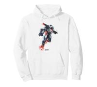 Marvel War Machine Avengers Endgame Painted Portrait Sudadera con Capucha