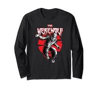 Marvel Werewolf by Night The Werewolf Blood Moon Portrait Long Sleeve T-Shirt