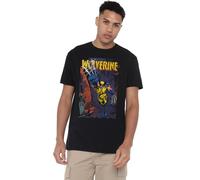Marvel Wolverine Backstreet Strike T Shirt, Black Camiseta, Negro, XXL Unisex Adulto