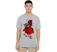 Marvel Wolverine Deadpool Dogpool No.1 Dog Dad T Shirt, Heather Grey Camiseta, Gris, M Unisex Adulto