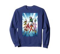 Marvel Women of Marvel Vol. 2 Comic Cover Sudadera, Unisex para Adultos, Azul Marino, S