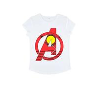 Marvel Women's Avengers Classic Avengers - Camiseta de Manga Corta, Color Blanco, Talla L, Blanco, L
