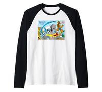 Marvel World of The Fantastic Four! Retro Vintage Comic Art Camiseta Manga Raglan