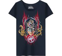 Marvel WOTLATMTS010 T-Shirt, Navy, M Mujer, Azul Marino, M