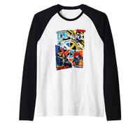 Marvel X-Men 90s Storm Wolverine Cyclops Jean Grey Camiseta Manga Raglan