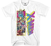 Marvel X-Men 90's Team Wolverine Gambit Rogue Cyclopes tee - Camiseta para Hombre - Blanco - Medium