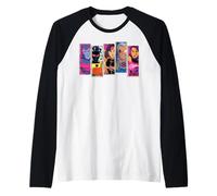Marvel X-Men '97 Archangel Sunspot Jubilee Cable Psylocke Camiseta Manga Raglan