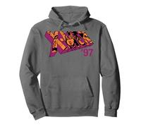 Marvel X-Men '97 Face Portraits On Classic X-Men Logo Sudadera con Capucha